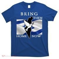 Bring Them Home Now Stand With Israel America Flag Patriotic  T-Shirt thumb 0