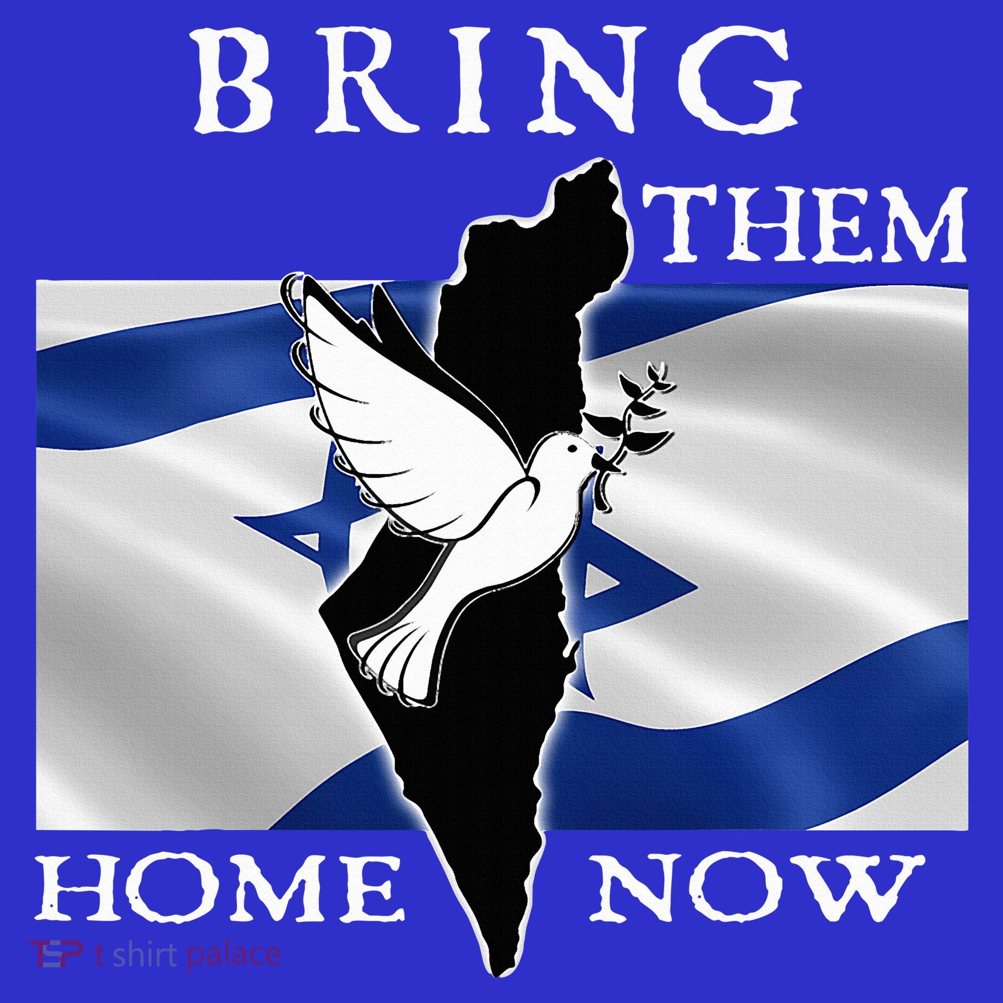 Bring Them Home Now Stand With Israel America Flag Patriotic  Polo