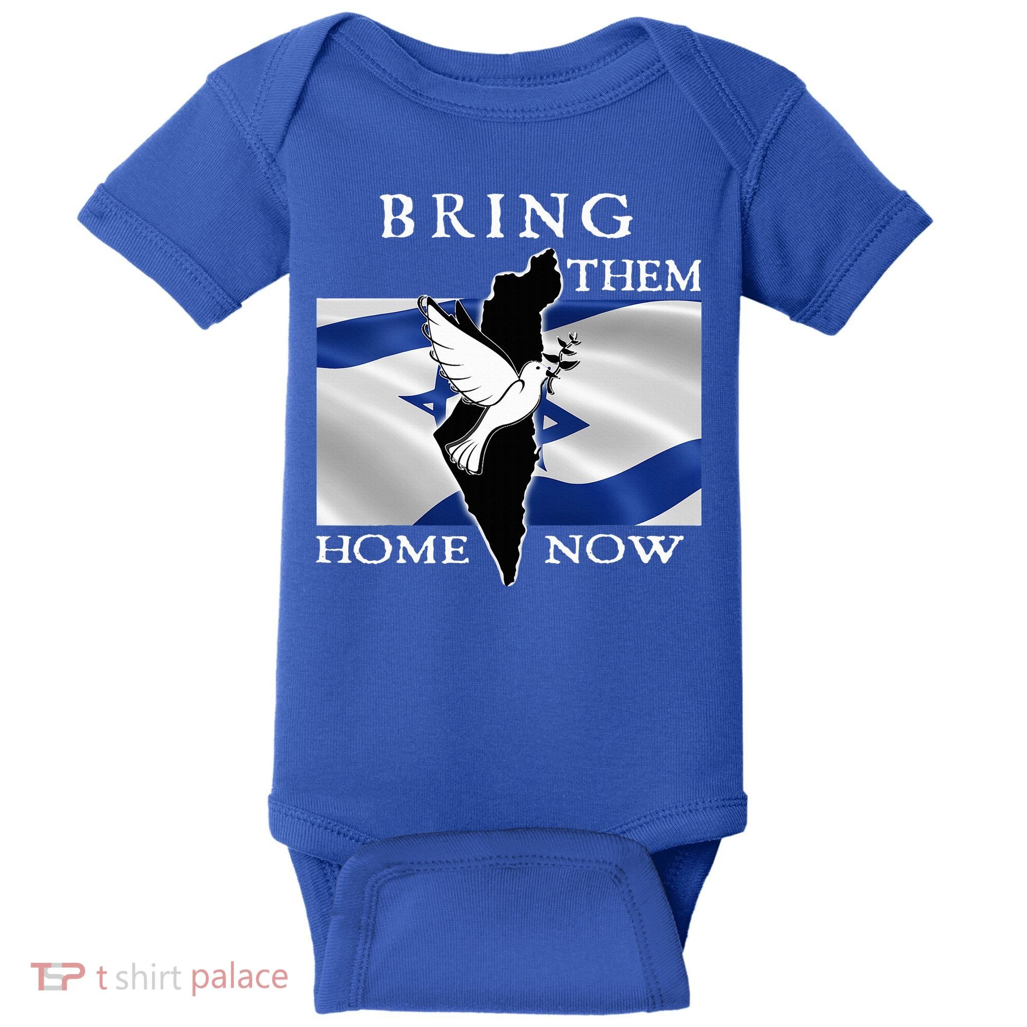Bring Them Home Now Stand With Israel America Flag Patriotic  Baby Bodysuit