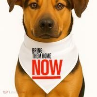 Bring Them Home Now USA-Made Doggie Bandana thumb 1