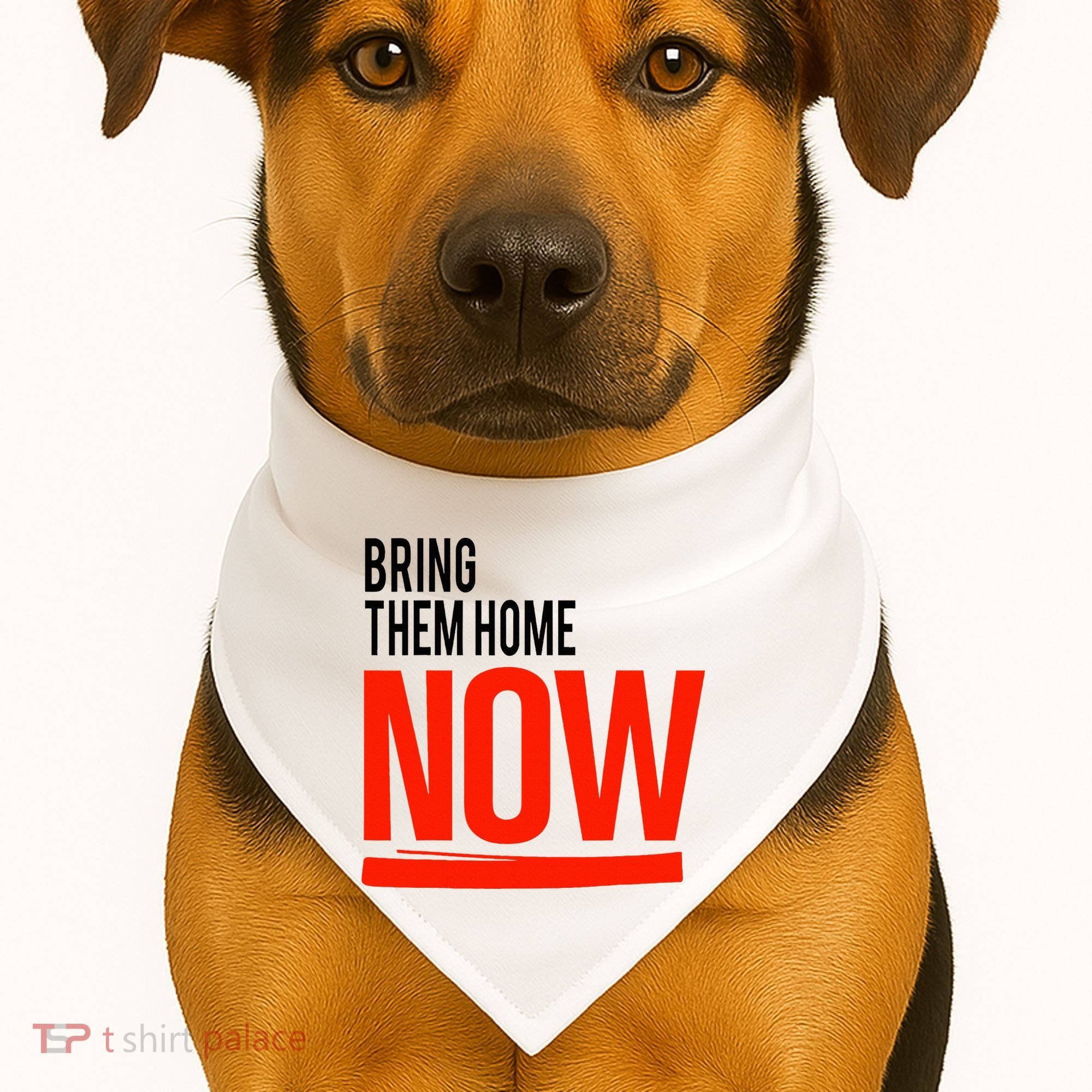 Bring Them Home Now USA-Made Doggie Bandana