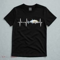 Bluefin Trevally Heartbeat For Saltwater Fish Fishing Lovers T-Shirt thumb 5