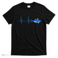 Bluefin Tuna Heartbeat EKG Pulseline Deep Sea Fishing T-Shirt thumb 0