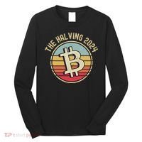 Bitcoin The Halving 2024 To The Moon Long Sleeve Shirt thumb 0