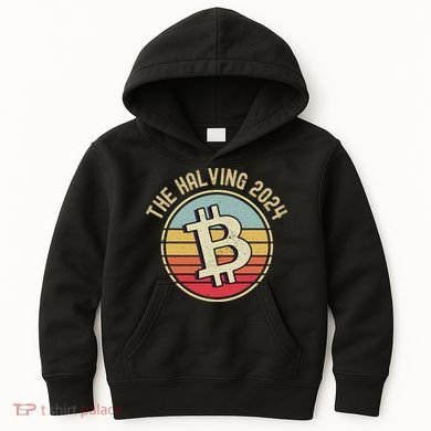 Bitcoin The Halving 2024 To The Moon Kids Hoodie