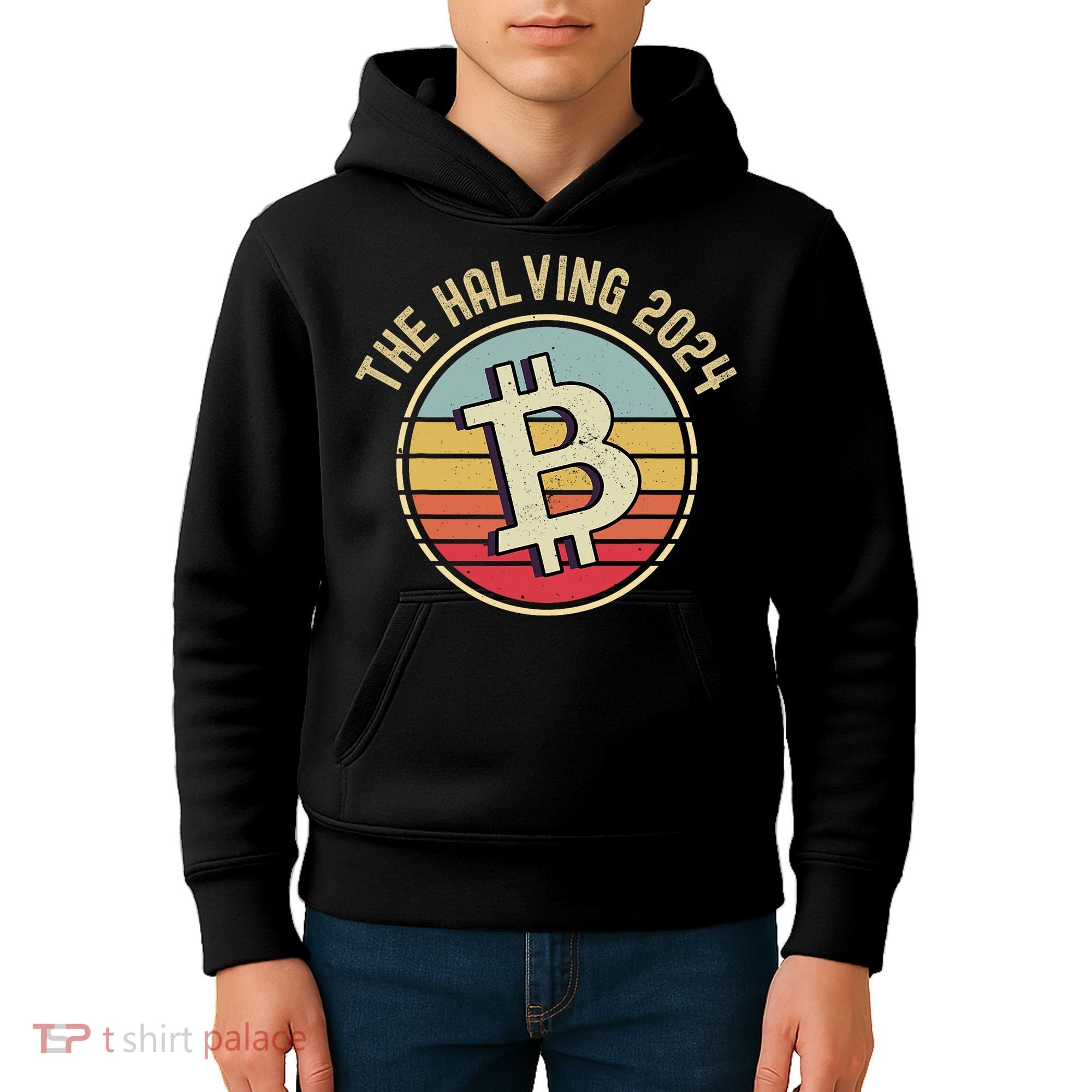 Bitcoin The Halving 2024 To The Moon Kids Hoodie