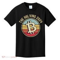 Bitcoin The Halving 2024 To The Moon Kids T-Shirt thumb 0