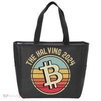 Bitcoin The Halving 2024 To The Moon Tote Bag thumb 0