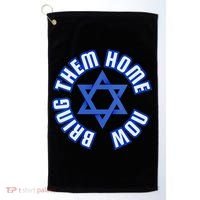 Bring Them Home Now! I Stand With Israel Support Israel Golf Towel thumb 0