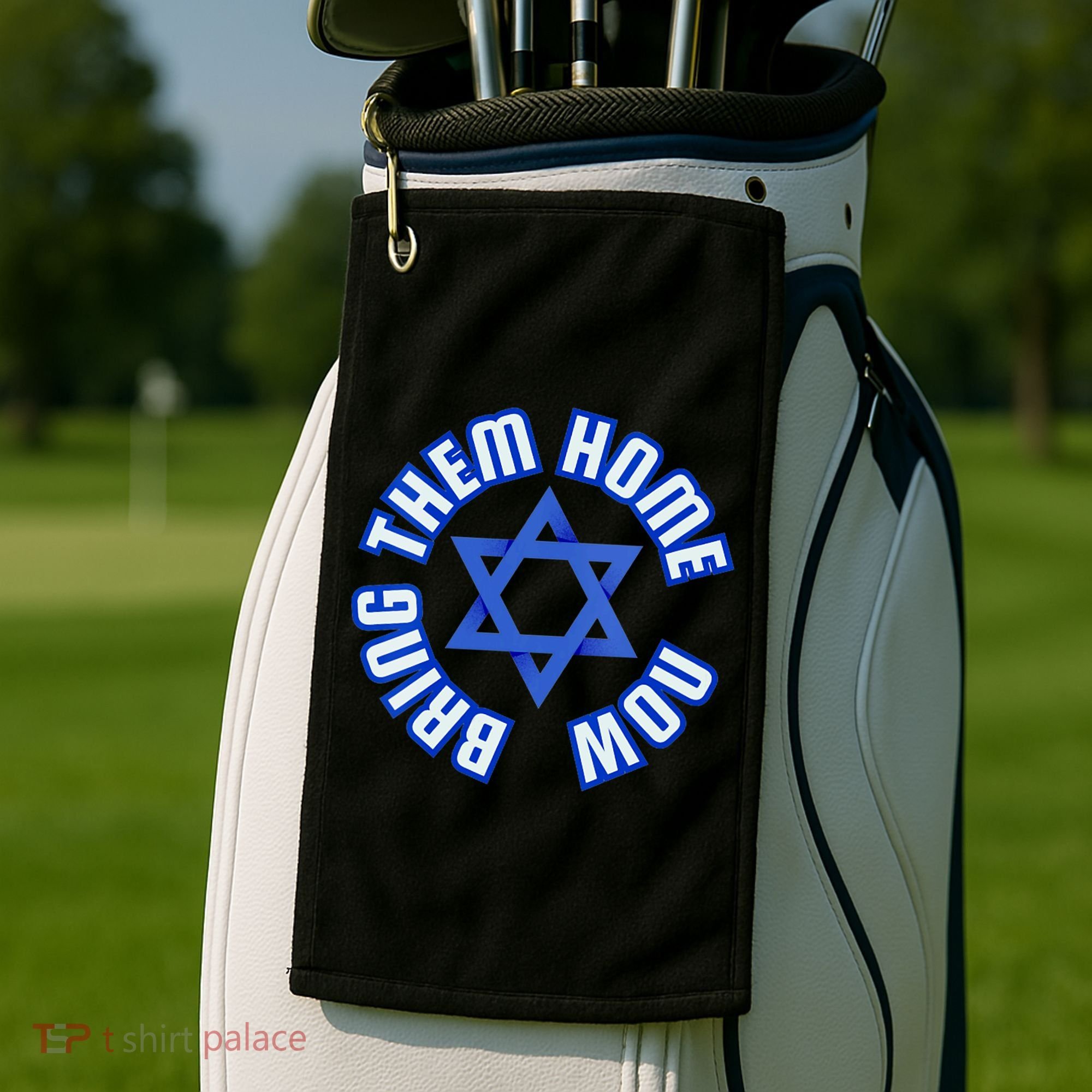 Bring Them Home Now! I Stand With Israel Support Israel Golf Towel