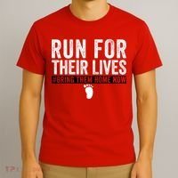 Bring Them Home Now Run For Their Lives T-Shirt thumb 3