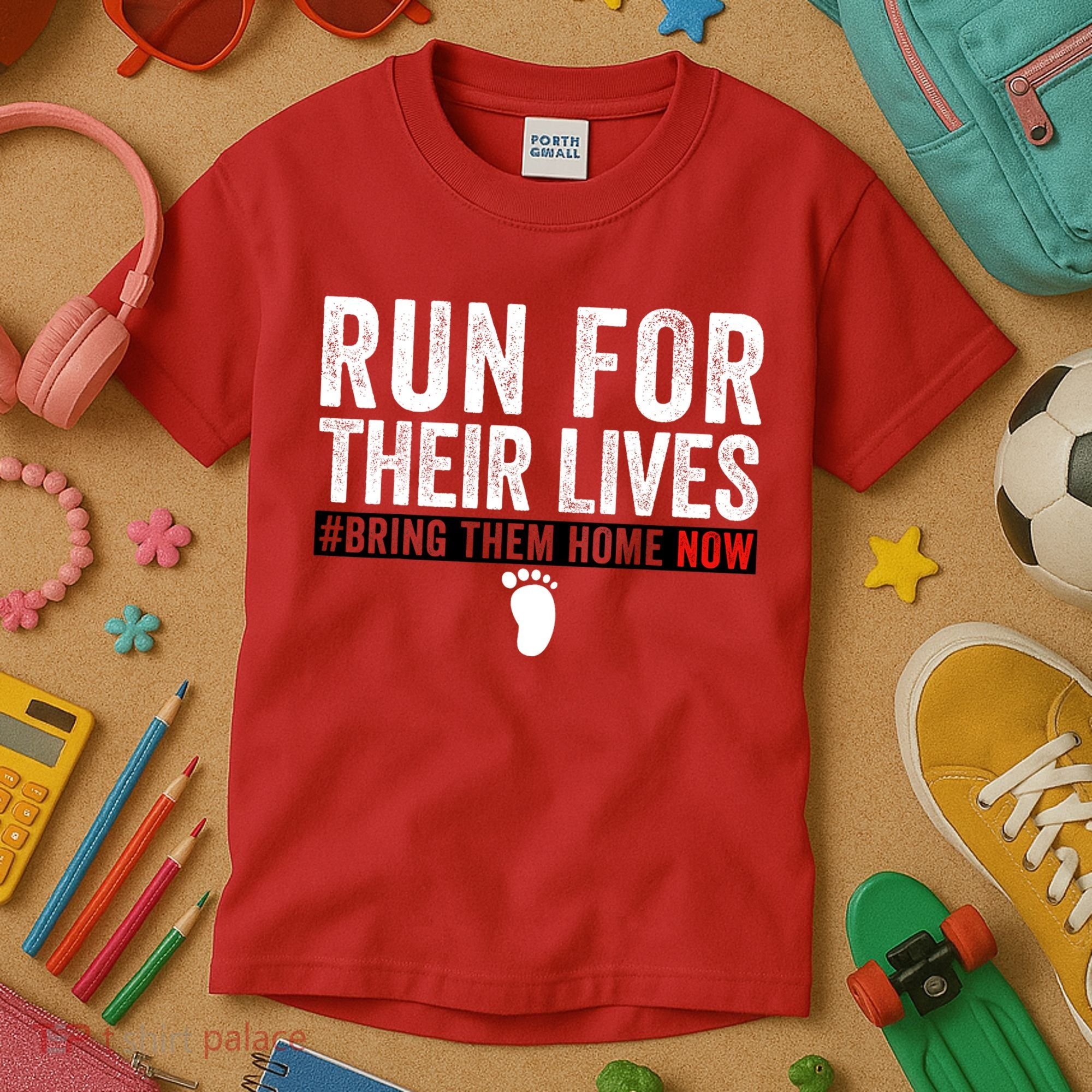Bring Them Home Now Run For Their Lives Kids T-Shirt