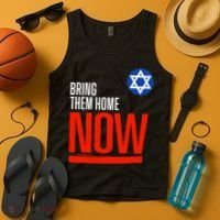 Bring Them Home Now! Stand With Israel Star Of David Tank Top thumb 4
