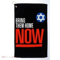 Bring Them Home Now! Stand With Israel Star Of David Golf Towel thumb 0