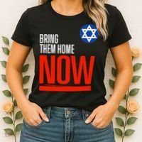 Bring Them Home Now! Stand With Israel Star Of David Women's T-Shirt thumb 2