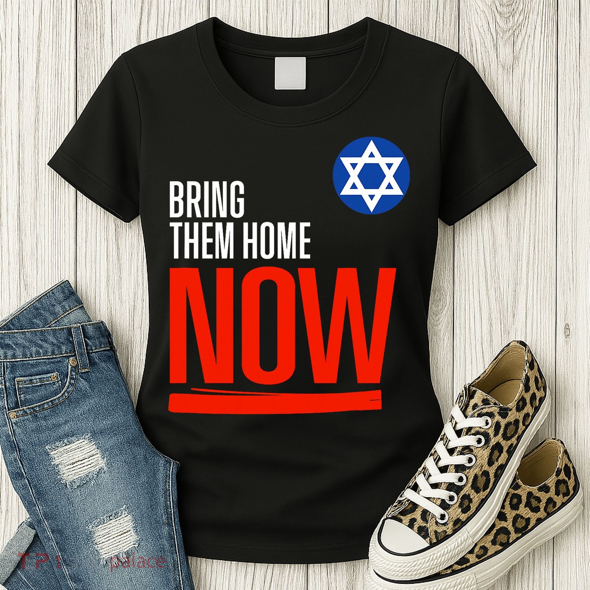 Bring Them Home Now! Stand With Israel Star Of David Women's T-Shirt