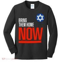 Bring Them Home Now! Stand With Israel Star Of David Kids Long Sleeve Shirt thumb 0