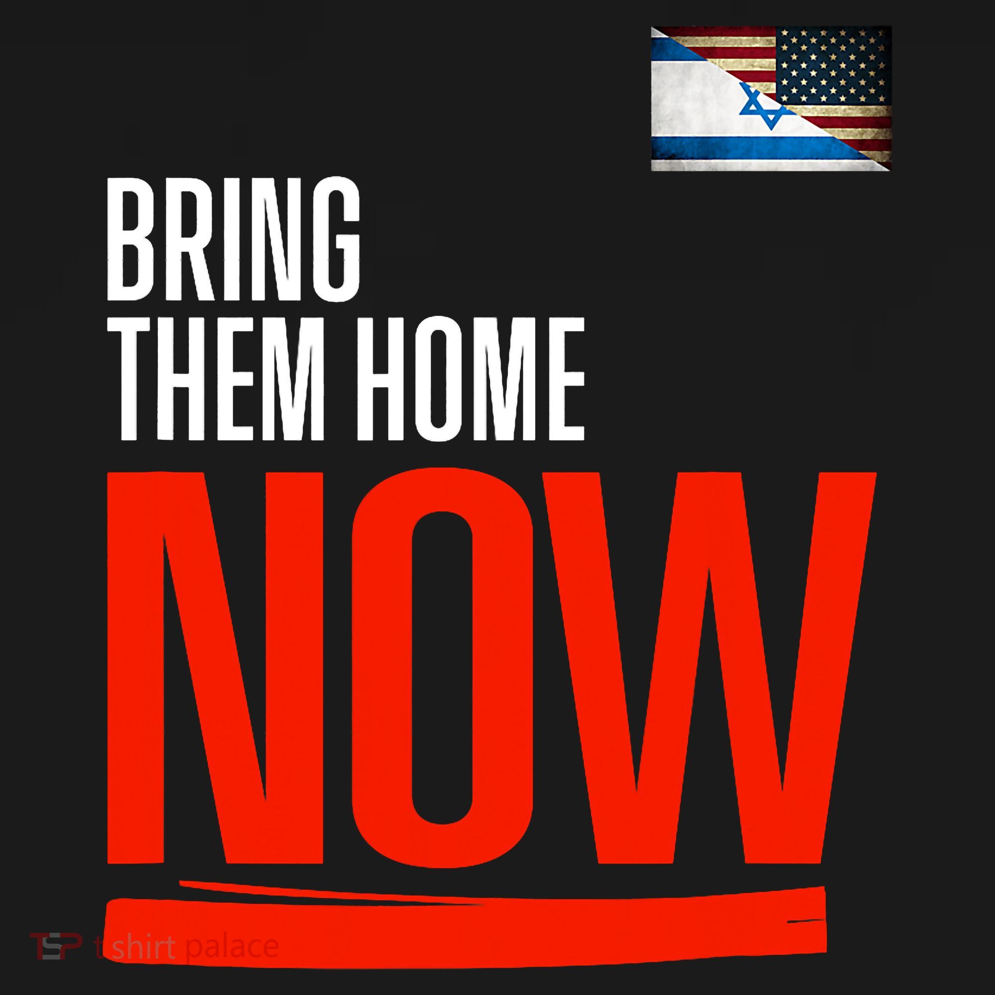 Bring Them Home Now! Stand With Israel USA-Made Doggie Bandana