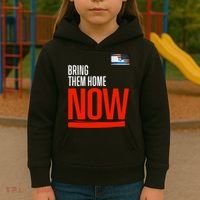 Bring Them Home Now! Stand With Israel Kids Hoodie thumb 3