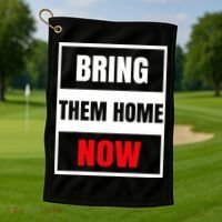 Bring Them Home Now Israel Golf Towel thumb 1