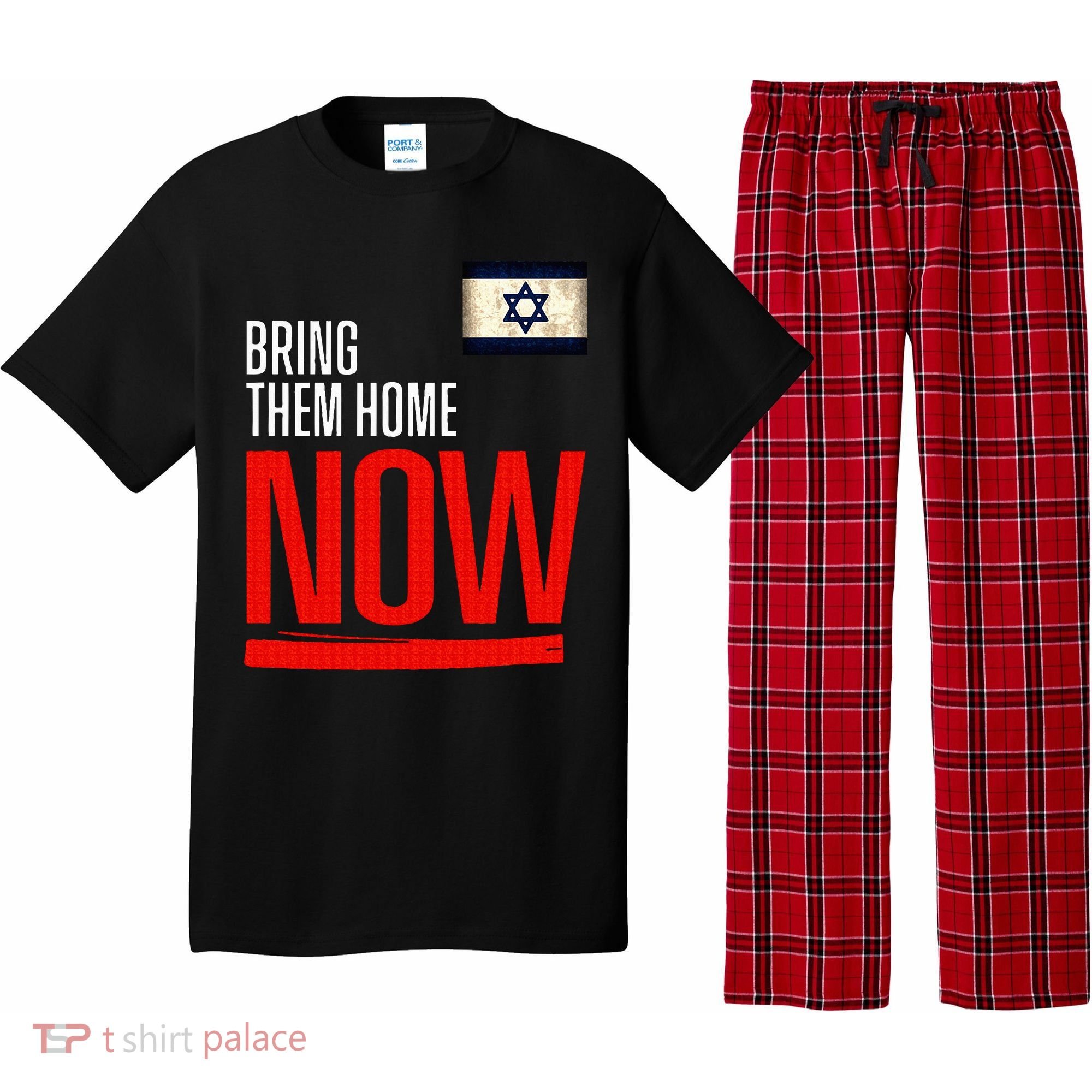 Bring Them Home Now! Stand With Israel Flag Pajama Set