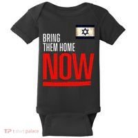 Bring Them Home Now! Stand With Israel Flag Baby Bodysuit thumb 0