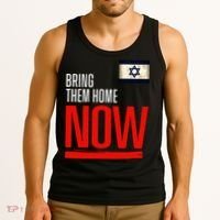 Bring Them Home Now! Stand With Israel Flag Tank Top thumb 3