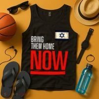 Bring Them Home Now! Stand With Israel Flag Tank Top thumb 4