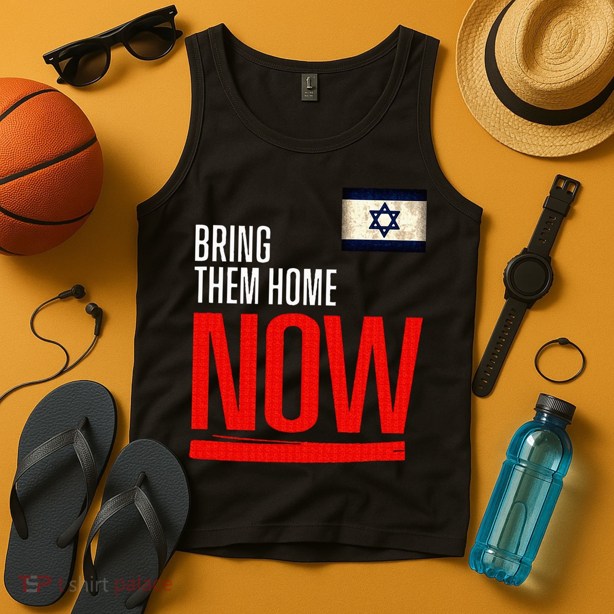 Bring Them Home Now! Stand With Israel Flag Tank Top