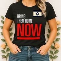 Bring Them Home Now! Stand With Israel Flag Women's T-Shirt thumb 2