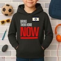 Bring Them Home Now! Stand With Israel Flag Kids Hoodie thumb 2