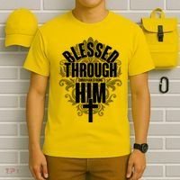 Blessed Through Him Christian Strong T-Shirt thumb 6