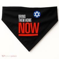 Bring Them Home Now! Stand With Israel Star of David USA-Made Doggie Bandana thumb 0