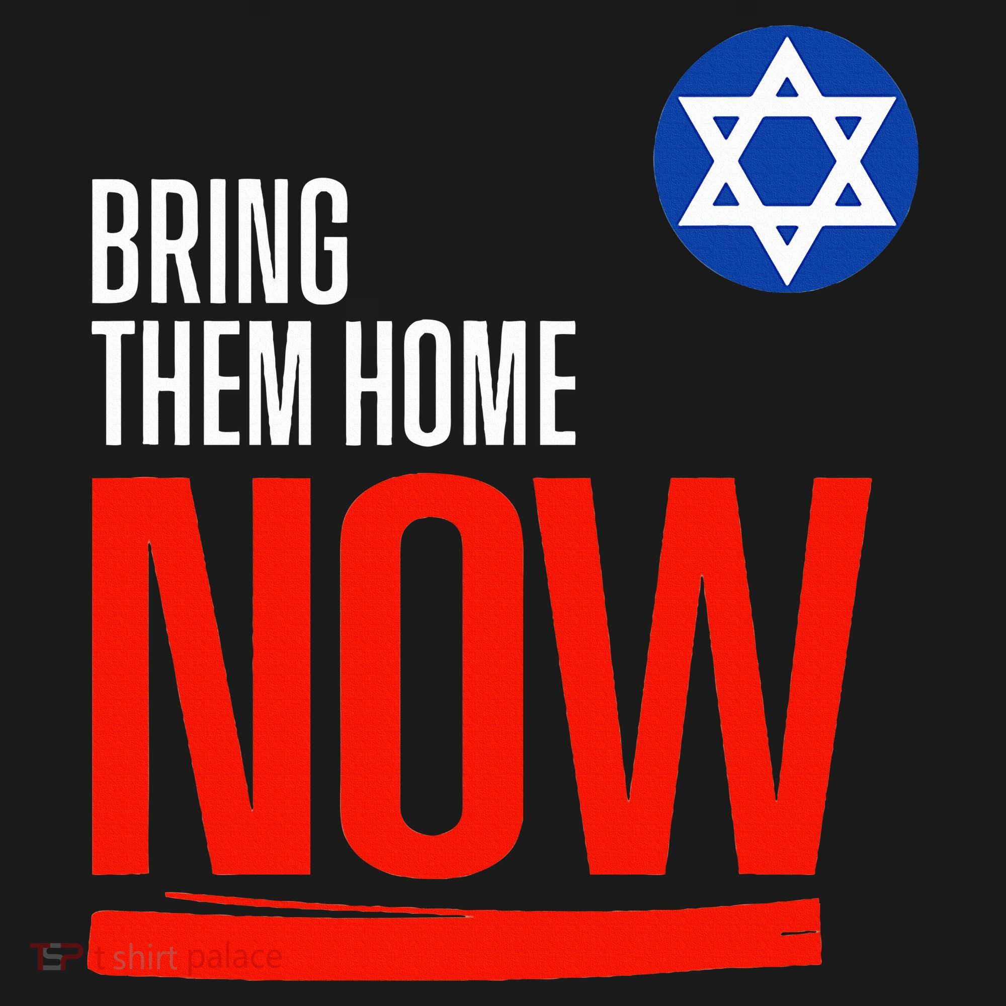 Bring Them Home Now! Stand With Israel Star of David USA-Made Doggie Bandana