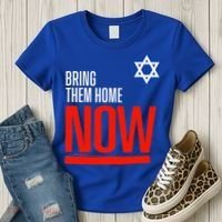 Bring Them Home Now! Stand With Israel Star of David Women's T-Shirt thumb 3