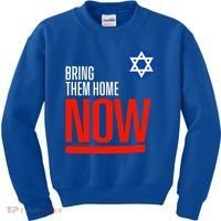 Bring Them Home Now! Stand With Israel Star of David Kids Sweatshirt thumb 0