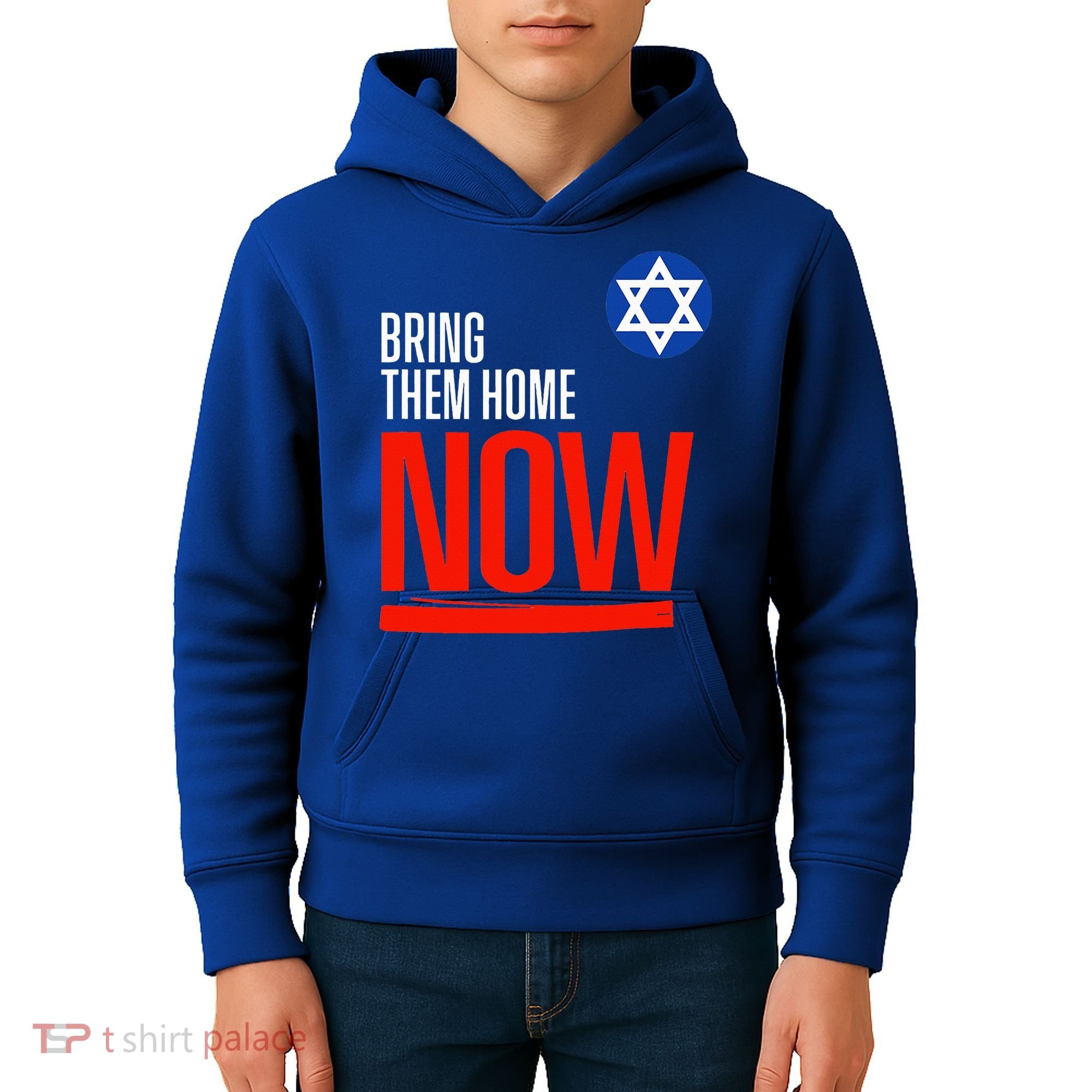 Bring Them Home Now! Stand With Israel Star of David Kids Hoodie