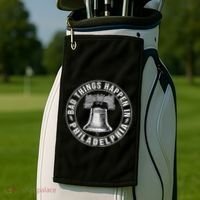 Bad Things Happen In Philadelphia Golf Towel thumb 2