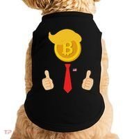 Bitcoin Trump Hair Cryptocurrency President Trump 45 47 Maga Doggie Tank thumb 0