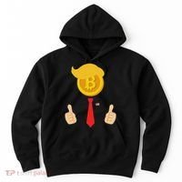 Bitcoin Trump Hair Cryptocurrency President Trump 45 47 Maga Hoodie thumb 0
