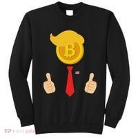 Bitcoin Trump Hair Cryptocurrency President Trump 45 47 Maga Sweatshirt thumb 0