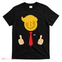 Bitcoin Trump Hair Cryptocurrency President Trump 45 47 Maga T-Shirt thumb 0