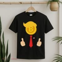 Bitcoin Trump Hair Cryptocurrency President Trump 45 47 Maga T-Shirt thumb 2