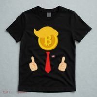 Bitcoin Trump Hair Cryptocurrency President Trump 45 47 Maga T-Shirt thumb 5