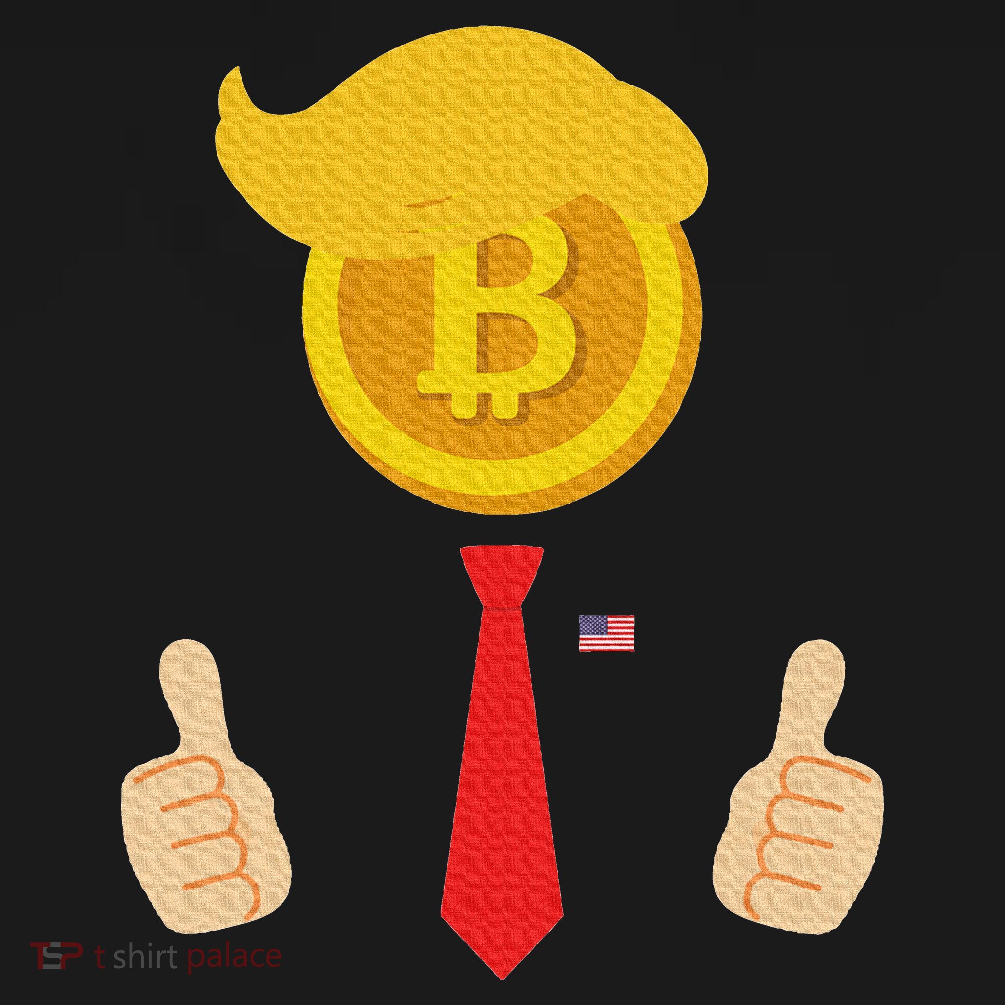 Bitcoin Trump Hair Cryptocurrency President Trump 45 47 Maga Women's Tank Top