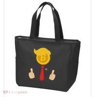 Bitcoin Trump Hair Cryptocurrency President Trump 45 47 Maga Tote Bag thumb 3
