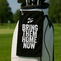 Bring Them Home Now I Stand With Israel Golf Towel thumb 2