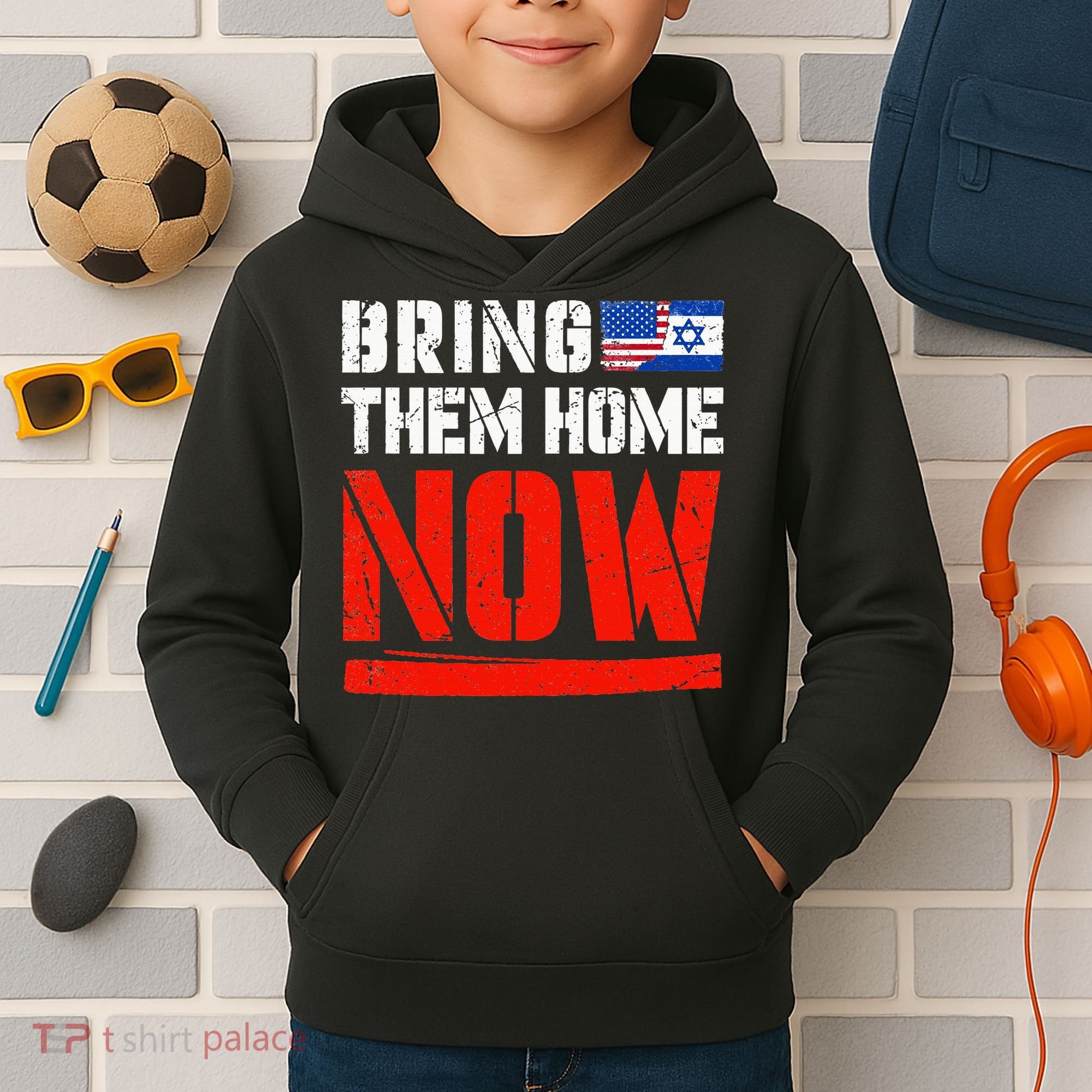 Bring Them Home Now  Bring Them Back  Israel Strong  Kids Hoodie