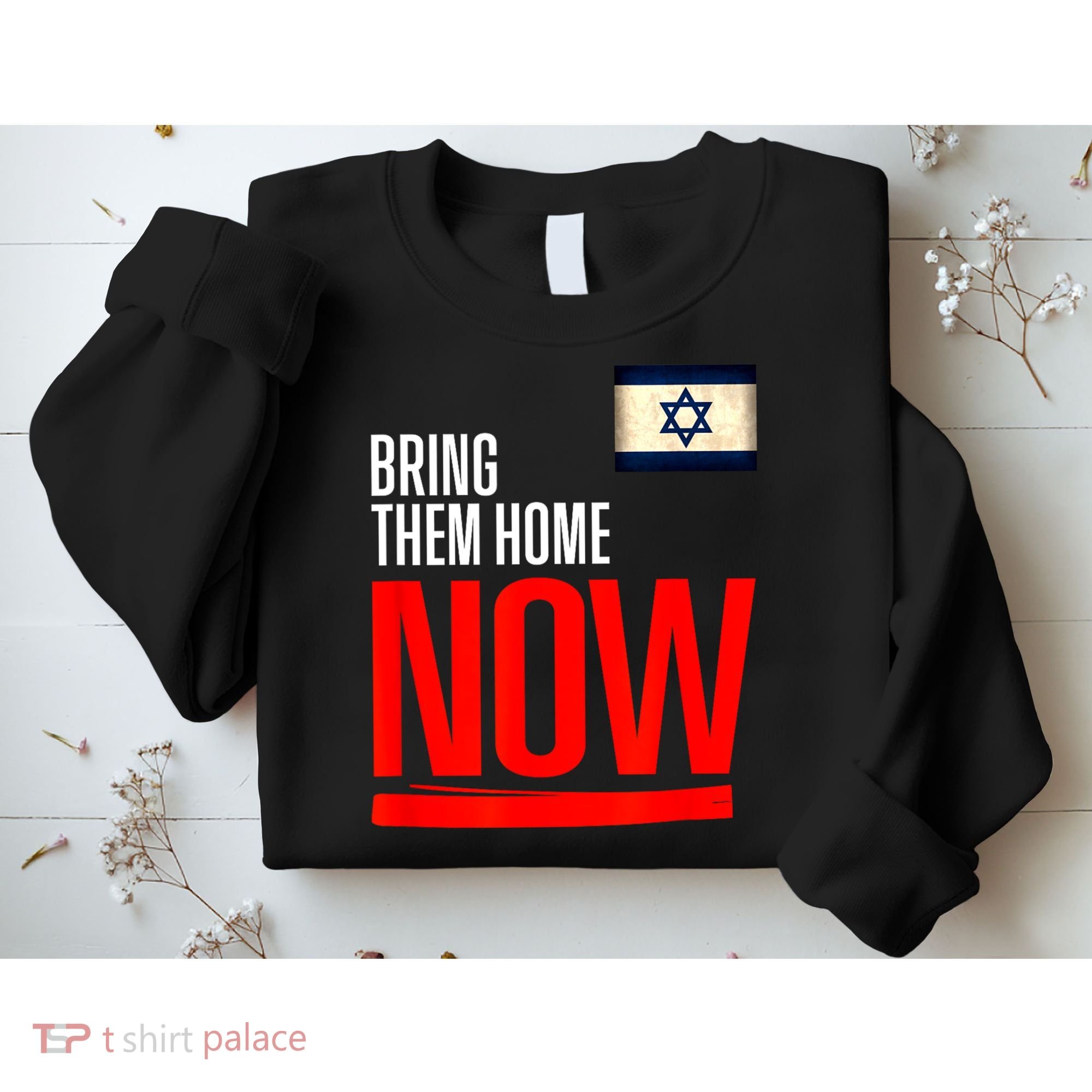 Bring Them Home Now! Stand With Israel Flag Sweatshirt