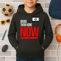 Bring Them Home Now! Stand With Israel Flag Kids Hoodie thumb 2